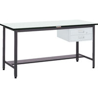 TRUSCO 中荷重立作業台(500kg)HAEW型 1800X900XH885 2段引出付 ダークグレー色 HAEWP-1890F2 1台（直送品）