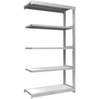 トラスコ中山 TRUSCO 耐食性スチール棚 TZM3型中量棚 1200X471XH2100 5段 連結 TZM3-7455B 1台(1個)（直送品）