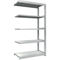 トラスコ中山 TRUSCO 耐食性スチール棚 TZM3型中量棚 1200X571XH2100 5段 連結 TZM3-7465B 1台(1個)（直送品）