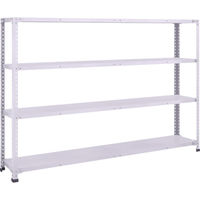 トラスコ中山 TRUSCO 軽量150型中棚ボルトレス棚 W1800XD300XH1200 4段 TLA46K-14 1台(1個)（直送品）