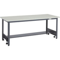 TRUSCO 中荷重作業台(500kg)CFW型 1500X750XH740 基本タイプ ダークグレー色 CFWS-1575 1台（直送品）