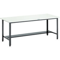 TRUSCO 中荷重作業台(500kg)AEW型 1500X900XH740 基本タイプ ダークグレー色 AEWS-1590 1台（直送品）