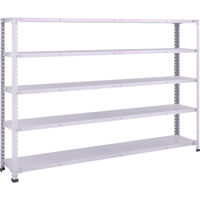 トラスコ中山 TRUSCO 軽量150型中棚ボルトレス棚 W1800XD300XH1200 5段 TLA46K-15 1台(1個)（直送品）