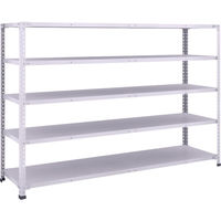 トラスコ中山 TRUSCO 軽量150型中棚ボルトレス棚 W1800XD450XH1200 5段 TLA46S-15 1台(1個)（直送品）