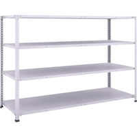 トラスコ中山 TRUSCO 軽量150型中棚ボルトレス棚 W1800XD600XH1200 4段 TLA46L-14 1台(1個)（直送品）