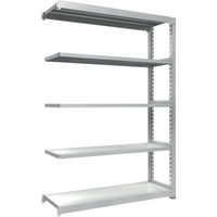 トラスコ中山 TRUSCO 耐食性スチール棚 TZM3型中量棚 1500X471XH2100 5段 連結 TZM3-7555B 1台(1個)（直送品）