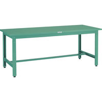 トラスコ中山 TRUSCO 中荷重作業台(800kg)GW型 1800X750XH740 基本タイプ グリーン色 GWS-1875 1台（直送品）