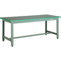 TRUSCO 中荷重作業台(800kg)GW型 1500X900XH742 ビニールマット張り グリーン色 GWP-1590E2 1台（直送品）