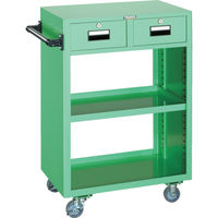 トラスコ中山 TRUSCO ツールワゴン 600X400XH880 引出付 ヤンググリーン NTS-401N-YG 1台 440-8292（直送品）