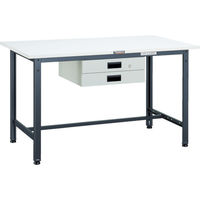 TRUSCO 軽荷重作業台(300kg)AE型 1800X750XH740 薄型2段引出付 ダークグレー色 AE-1800UDK2 DG（直送品）