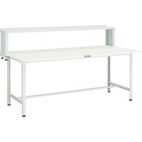 TRUSCO 軽荷重作業台(300kg)AE型 1800X750XH1044(全高) 上棚付 ダークグレー色 AE-1800YURB DG（直送品）