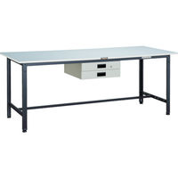 TRUSCO 軽荷重作業台(300kg)AE型 1800X750XH740 薄型2段引出付 ダークグレー色 RAE-1800UDK2 DG（直送品）