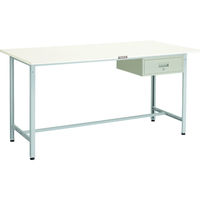 TRUSCO 軽荷重立作業台(300kg)HAE型 900X600XH900 1段引出付 ホワイト色 HSAE-0960F1 W 1台（直送品）