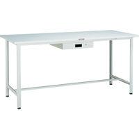 TRUSCO 軽荷重立作業台(300kg)HAE型 900X600XH900 薄型1段引出付 ホワイト色 HSAE-0960UDK1 W（直送品）