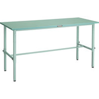 TRUSCO 軽荷重作業台高さ調節式(150kg)AEM型 900X750XH650~950 基本タイプ ホワイト色 SAEM-0975 W（直送品）