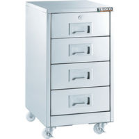 トラスコ中山 TRUSCO SUS304 4段ワゴン 340X410XH630 SW-A 1台 458-9521（直送品）