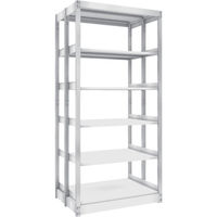 トラスコ中山 TRUSCO 複柱書架 複式 A4横 W900XD320XH1944 5段 BS-DD63Y-5 1台 459-2310（直送品）