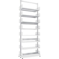 トラスコ中山 TRUSCO 単柱書架 複式 B5縦 W900XD220XH2575 8段 BS-SD83T-8 1台 459-2611（直送品）