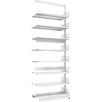 トラスコ中山 TRUSCO 単柱書架 複式 B5縦 W900XD220XH2575 8段 連結 BS-SD83T-8B 1台（直送品）