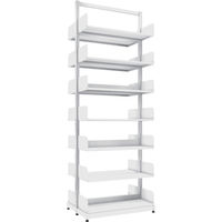 トラスコ中山 TRUSCO 単柱書架 複式 A4横 W900XD320XH2575 7段 BS-SD83Y-7 1台 459-2638（直送品）