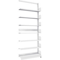 トラスコ中山 TRUSCO 単柱書架 単式 B5縦 W900XD220XH2275 7段 連結 BS-SS73T-7B 1台（直送品）