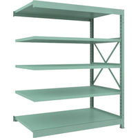 トラスコ中山 TRUSCO 中量ボルト式棚 R3型 W1500×D870×H1800 5段 連結 R3-6595B 1台(1個)（直送品）