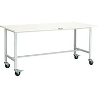 TRUSCO 軽荷重作業台(150kg)AE型 1800X750XH846 φ100キャスター付 ホワイト色 AE-1800C100 W（直送品）