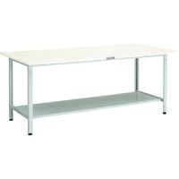 TRUSCO 軽荷重作業台(300kg)AE型 1800X750XH740 下棚2枚付 ホワイト色 AE-1800LT2 W 1台（直送品）