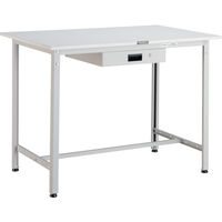 TRUSCO 軽荷重立作業台(300kg)HAE型 900X600XH900 薄型1段引出付 ホワイト色 HAE-0960UDK1 W 1台（直送品）