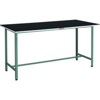 TRUSCO 軽荷重立作業台(300kg)HAE型 1800X750XH905 ゴムマット張り グリーン色 HAE-1800G5 1台（直送品）