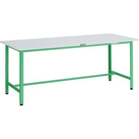 TRUSCO 軽荷重作業台(300kg)AE型 1800X600XH740 基本タイプ ヤンググリーン色 RAE-1860 YG 1台（直送品）