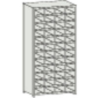 トラスコ中山 TRUSCO スチール製区分棚 KB型 コボレ止め付 W875×D250×H1800 4列12段 KB-4120 1台(1個)（直送品）