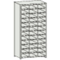 トラスコ中山 TRUSCO スチール製区分棚 KB型 コボレ止め付 W875×D250×H1800 3列12段 KB-3120 1台(1個)（直送品）