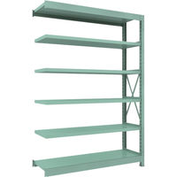 トラスコ中山 TRUSCO 中量ボルト式棚 R3型 W1500×D450×H2100 6段 連結 R3-7556B 1台(1個)（直送品）