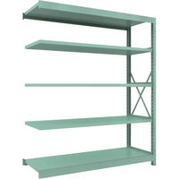トラスコ中山 TRUSCO R3型中量棚 1800X600XH2100 5段 連結 R3-7665B 1台(1個) 504-8150（直送品）