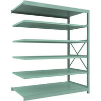 トラスコ中山 TRUSCO 中量ボルト式棚 R3型 W1800×D870×H2100 6段 連結 R3-7696B 1台(1個)（直送品）