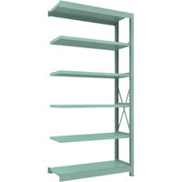 トラスコ中山 TRUSCO R3型中量棚 1200X450XH2400 6段 連結 R3-8456B 1台(1個) 504-8516（直送品）