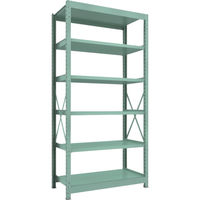 トラスコ中山 TRUSCO R3型中量棚 1200X600XH2400 6段 単体 R3-8466 1台(1個) 504-8575（直送品）