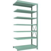 トラスコ中山 TRUSCO 中量ボルト式棚 R3型 W1200×D600×H2400 7段 連結 R3-8467B 1台(1個)（直送品）