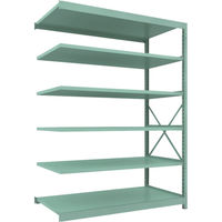 トラスコ中山 TRUSCO R3型中量棚 1800X900XH2400 6段 連結 R3-8696B 1台(1個) 504-9008（直送品）