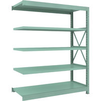 トラスコ中山 TRUSCO 中量ボルト式棚 R3型 W1500×D600×H1800 5段 連結 R3-6565B 1台(1個)（直送品）