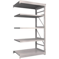 TRUSCO スチールラック M10型重量棚 1200X760XH2100 5段 連結 ネオグレー M10-7475B NG 1台(1個)（直送品）