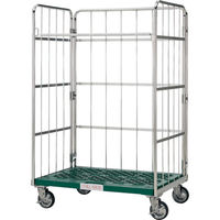 トラスコ中山 TRUSCO ステンレスハイテナー 1100X800X1700 樹脂底板 THT-SJ5C 1台 522-0041（直送品）