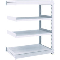 TRUSCO TUG型中量ボルトレス棚 300kg 連結型 1200×776×H1200 4段 TUG300-44J-4B 1台(1個)（直送品）