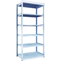 TRUSCO TUG型軽中量ボルトレス棚 200kg 単体型 940×624×H2100 6段 TUG200-73L-6 1台(1個)（直送品）