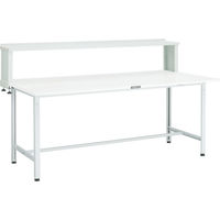 TRUSCO 軽荷重作業台(300kg)AE型 900X600XH1044(全高) 上棚付 ホワイト色 AE-0960YURB W 1台（直送品）