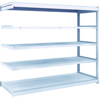 TRUSCO TUG型軽中量ボルトレス棚 200kg 連結型 1840×624×H1500 5段 TUG200-56L-5B 1台(1個)（直送品）