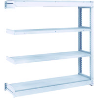 TRUSCO TUG型軽中量ボルトレス棚 200kg 連結型 1240×324×H1200 4段 TUG200-44K-4B 1台(1個)（直送品）