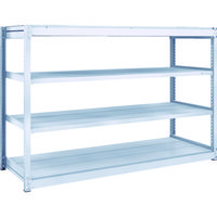 TRUSCO TUG型軽中量ボルトレス棚 200kg 単体型 1840×624×H1200 4段 TUG200-46L-4 1台(1個)（直送品）