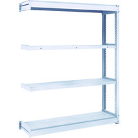 トラスコ中山 TRUSCO TUG型軽中量棚200kg連結 1240X324XH1500 4段 TUG200-54K-4B 1台(1個)（直送品）